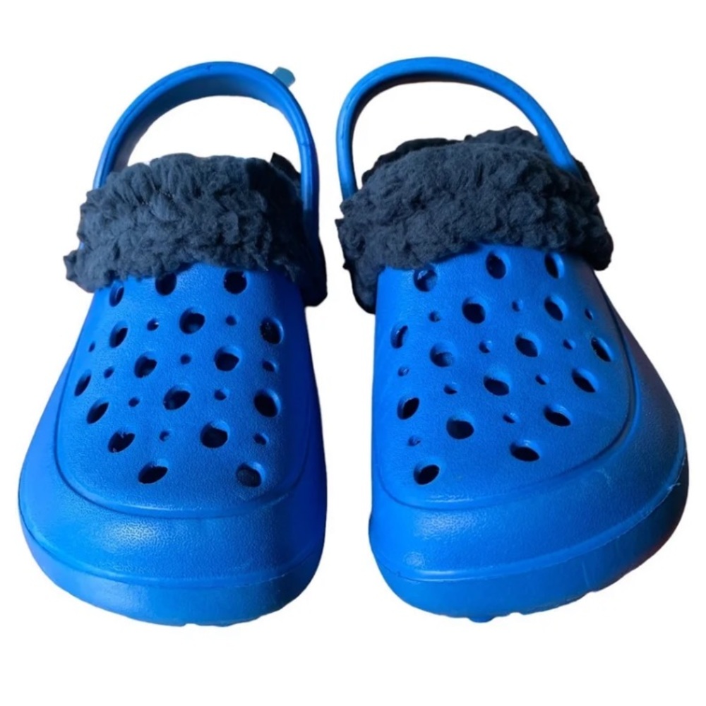 NWT Lily & Dan boy’s warm-lined blue clogs